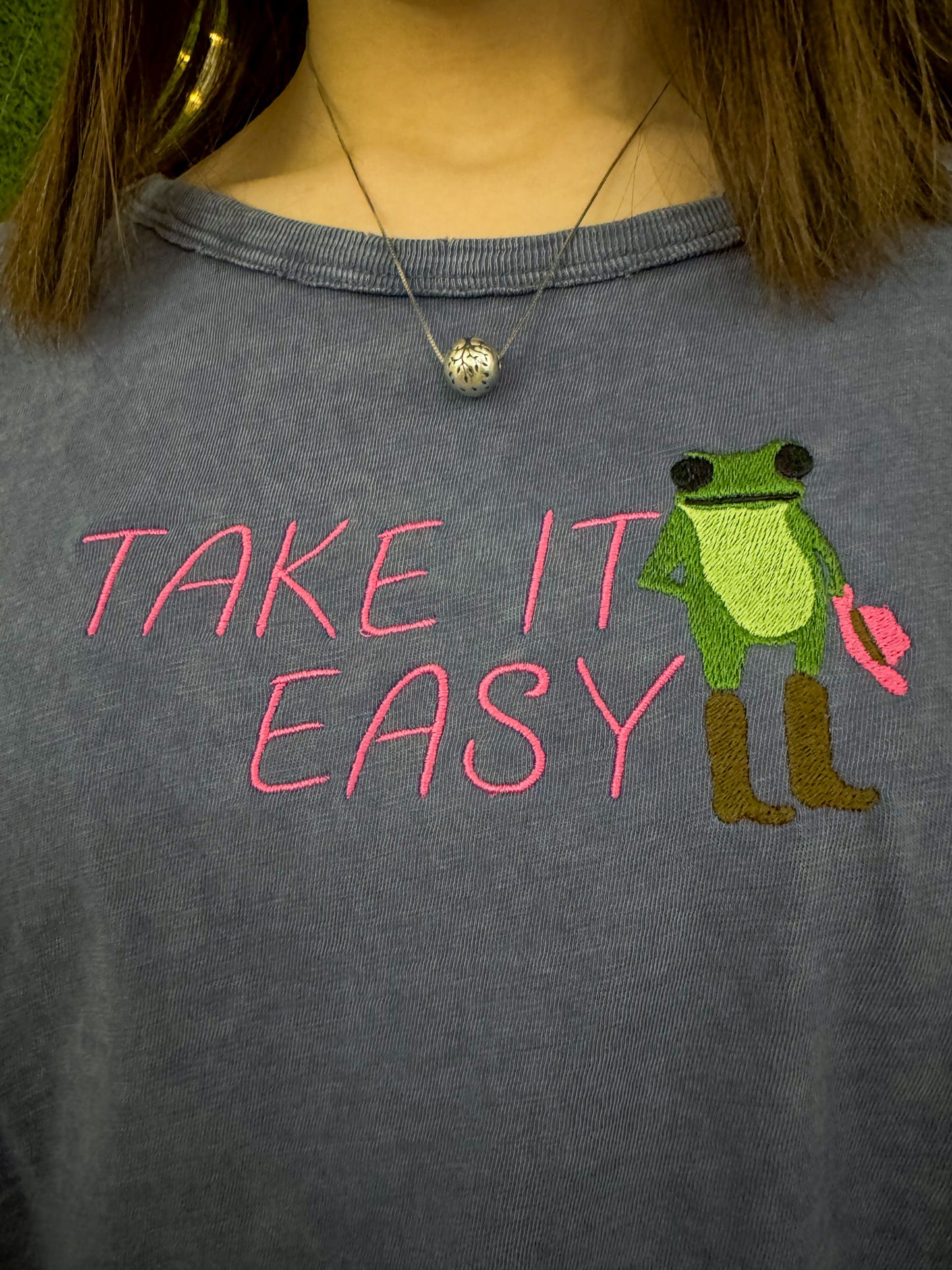 Take it Easy Navy Tee S
