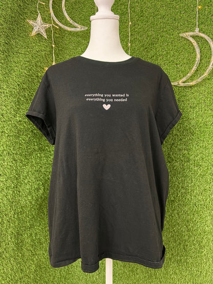 Everything You Wanted Black Tee XL