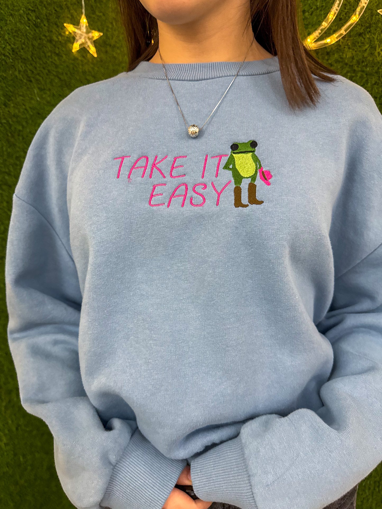 Take it Easy Blue Crewneck XL