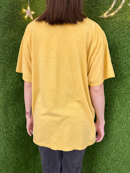 Yellow Plant Cat T-Shirt XL