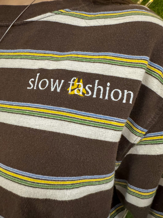 Slow Fashion Striped Long Sleeve XL