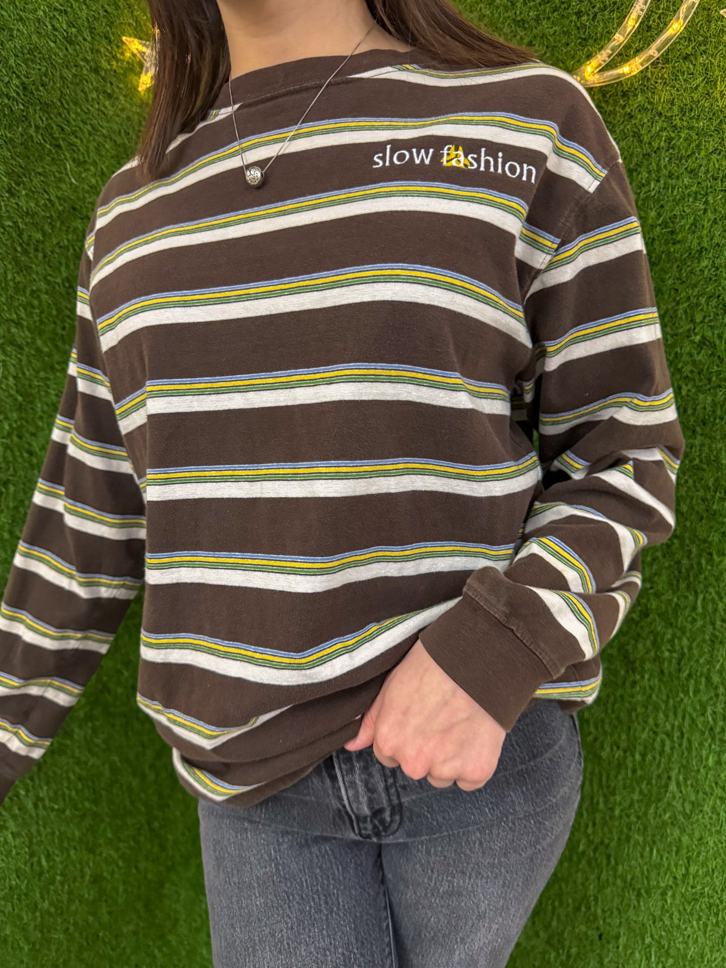 Slow Fashion Striped Long Sleeve XL