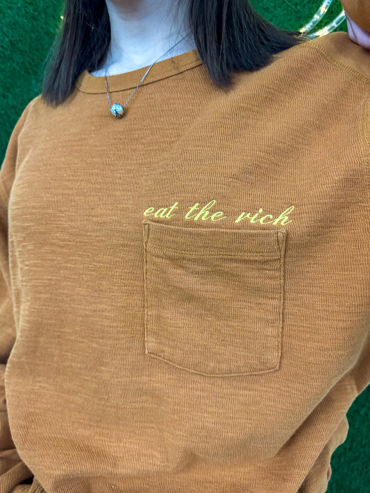Eat The Rich Pocket Long Sleeve XL