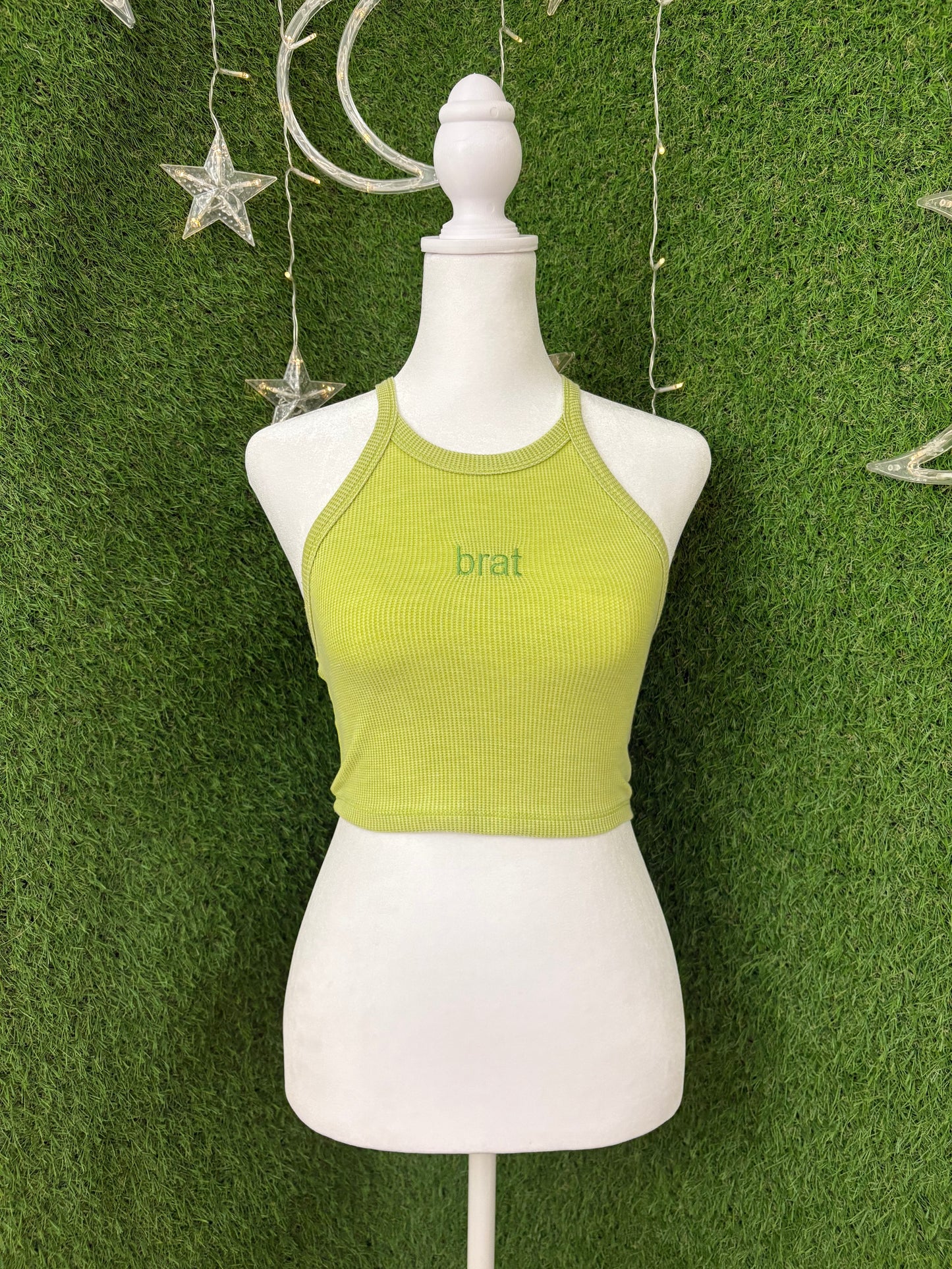 Brat Green Tank Top S