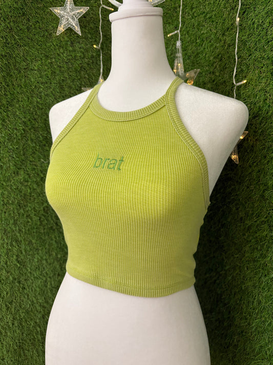 Brat Green Tank Top S