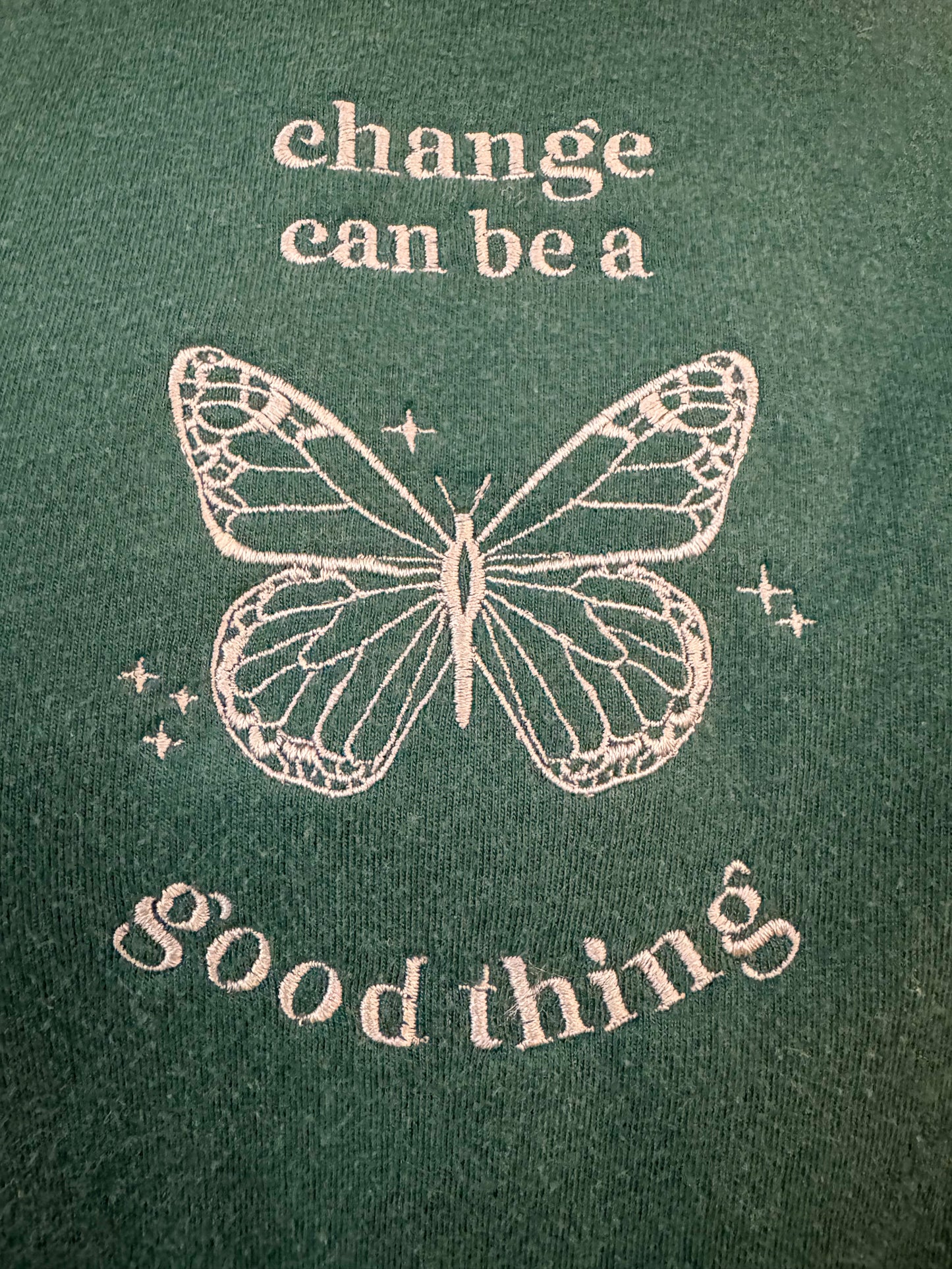 Change Can Be a Good Thing Teal T-Shirt M
