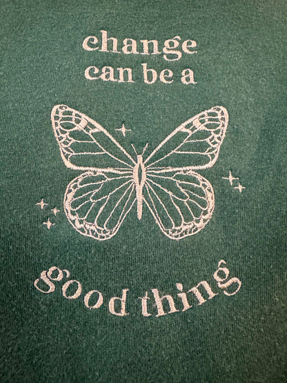 Change Can Be a Good Thing Teal T-Shirt M