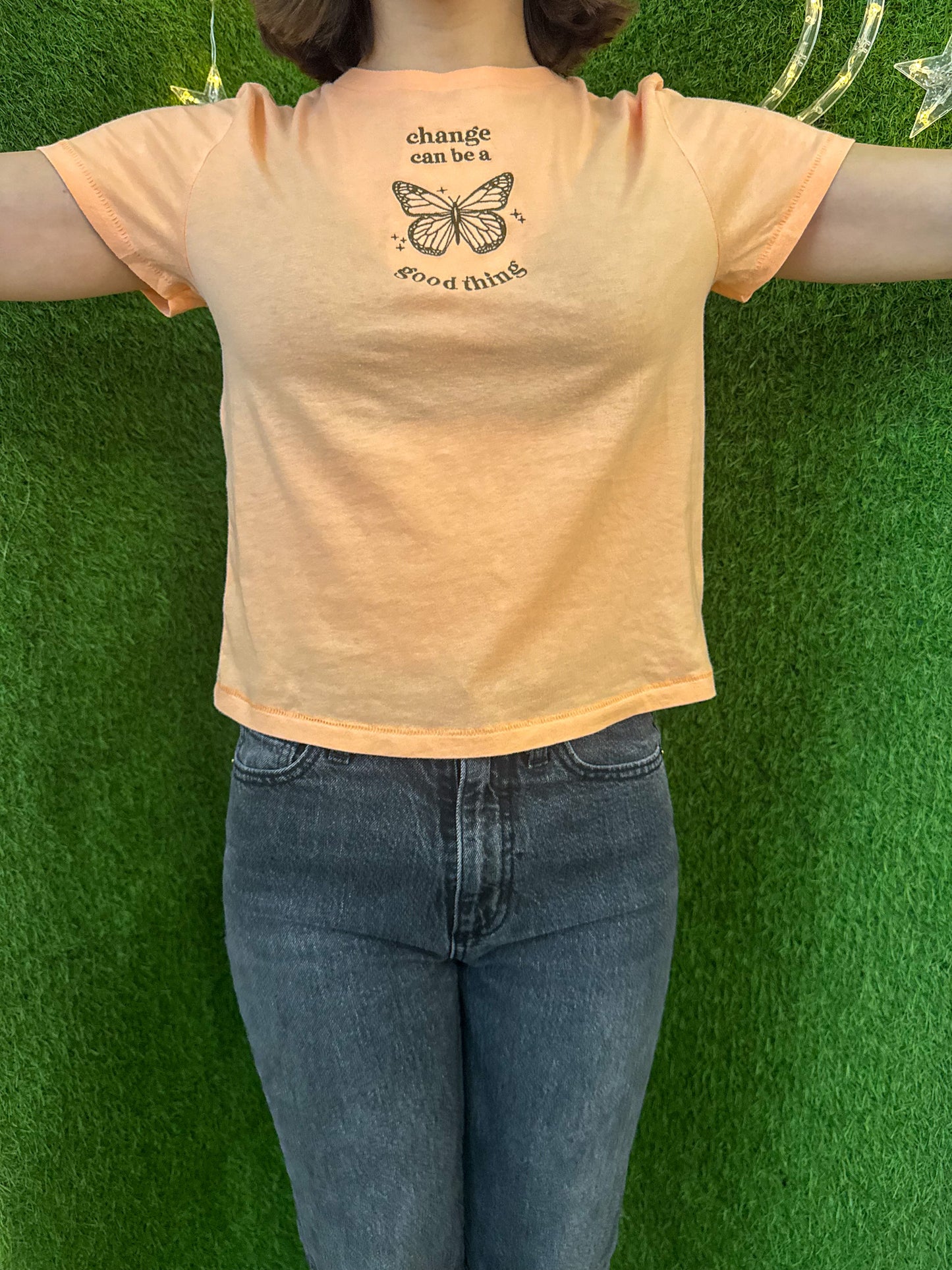 Change Butterfly Orange T-Shirt XS