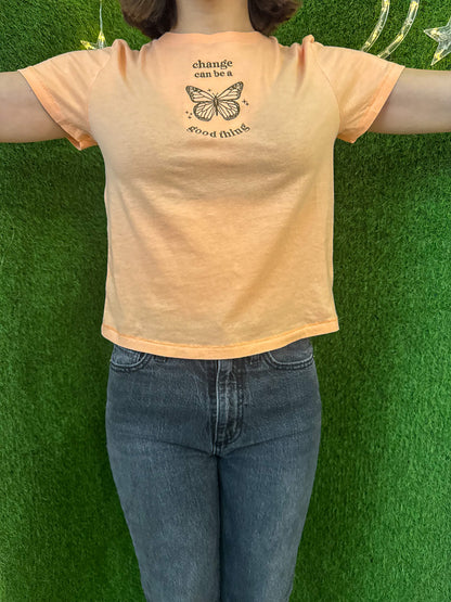 Change Butterfly Orange T-Shirt XS