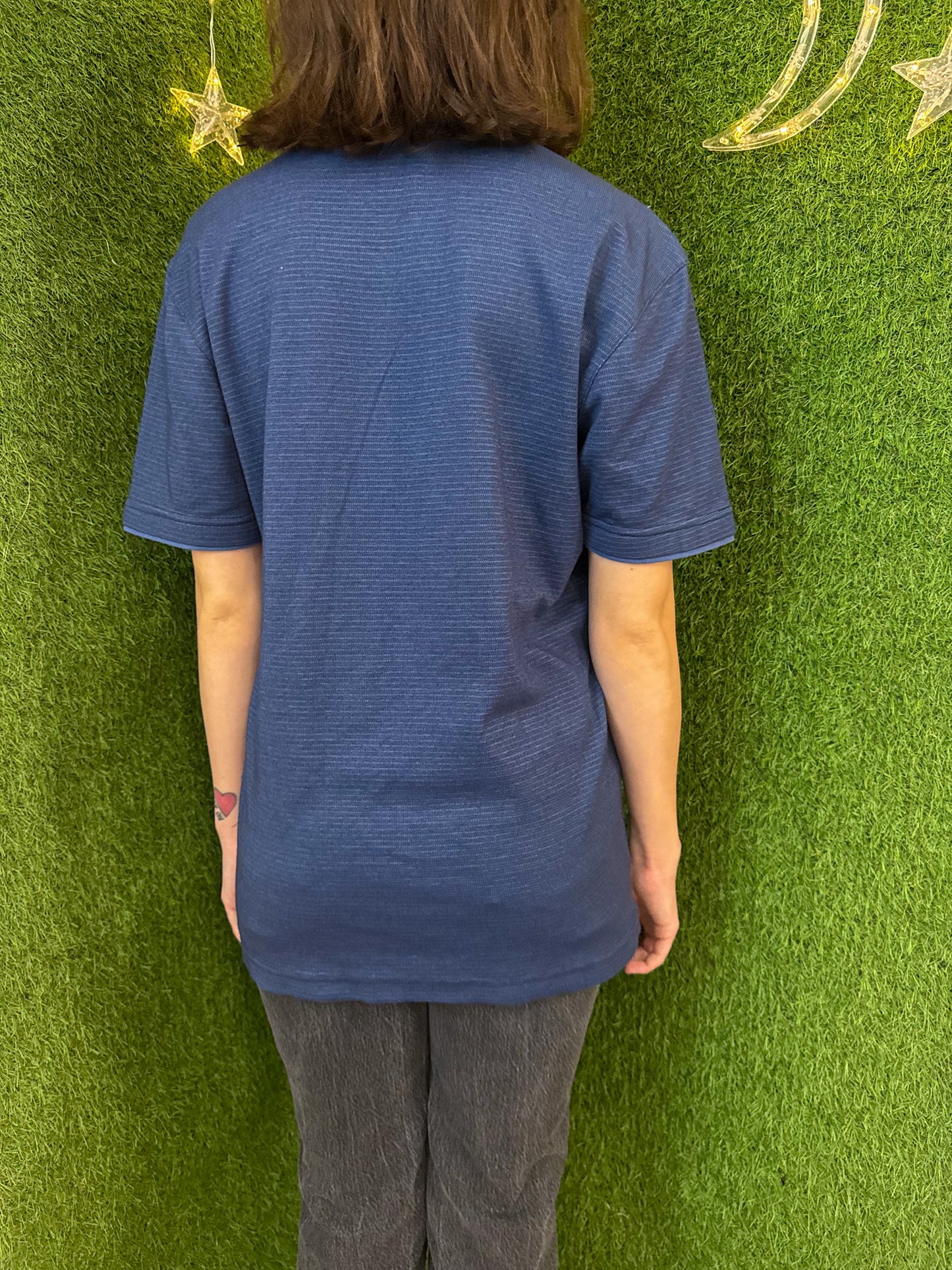 Worm Blue Striped T-Shirt S