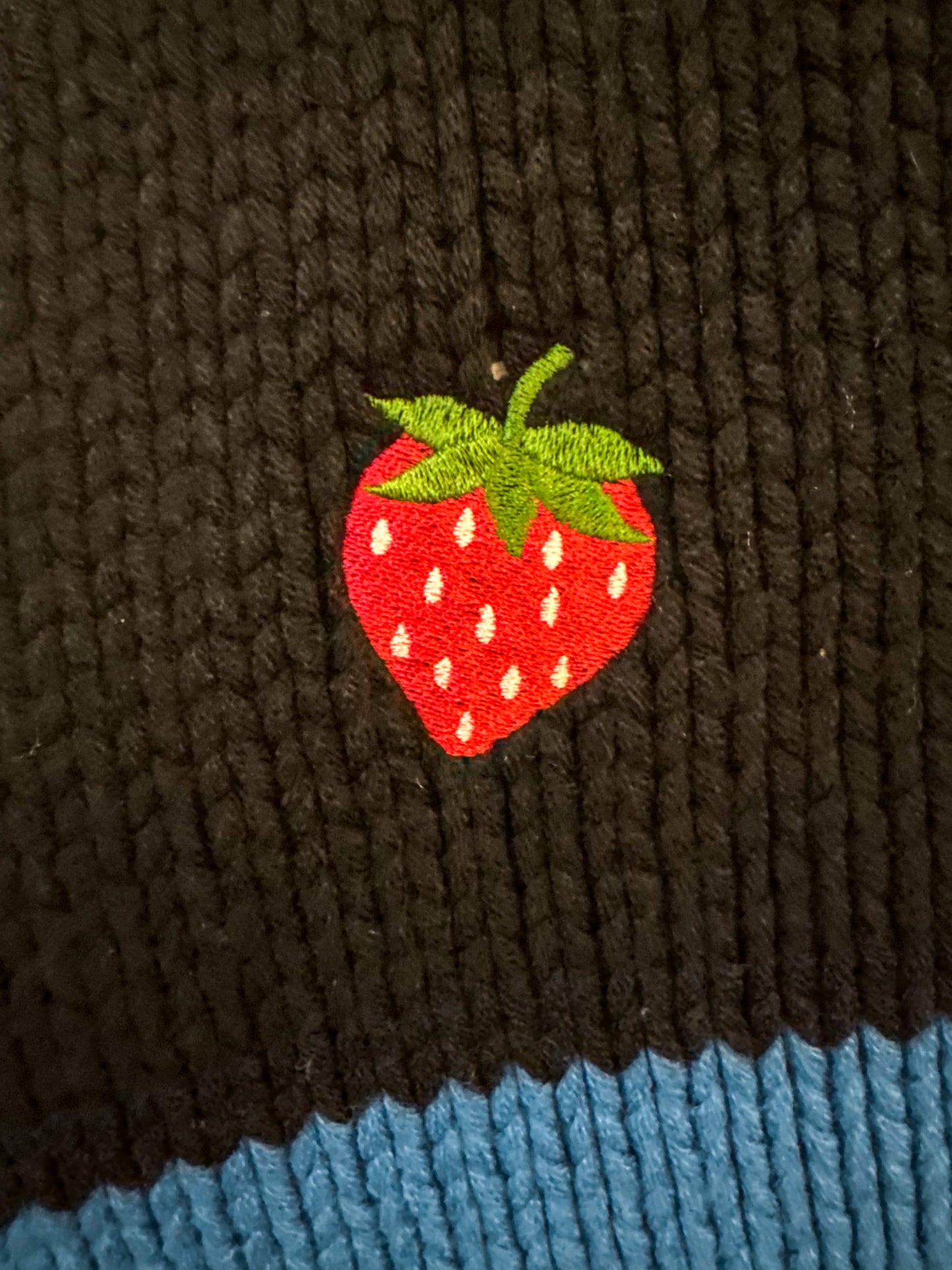 Strawberry Patchwork Cardigan 3XL