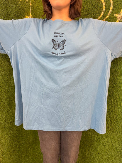 Change Butterfly Blue T-Shirt 3XL