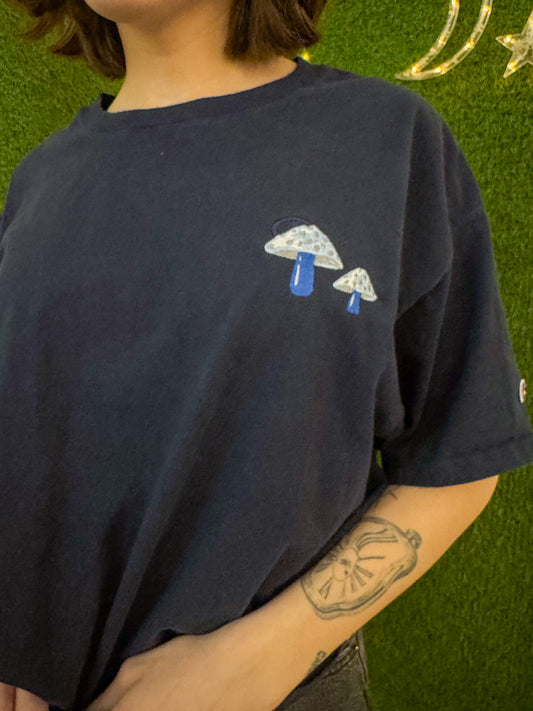 Navy Mushroom Duo T-Shirt XL