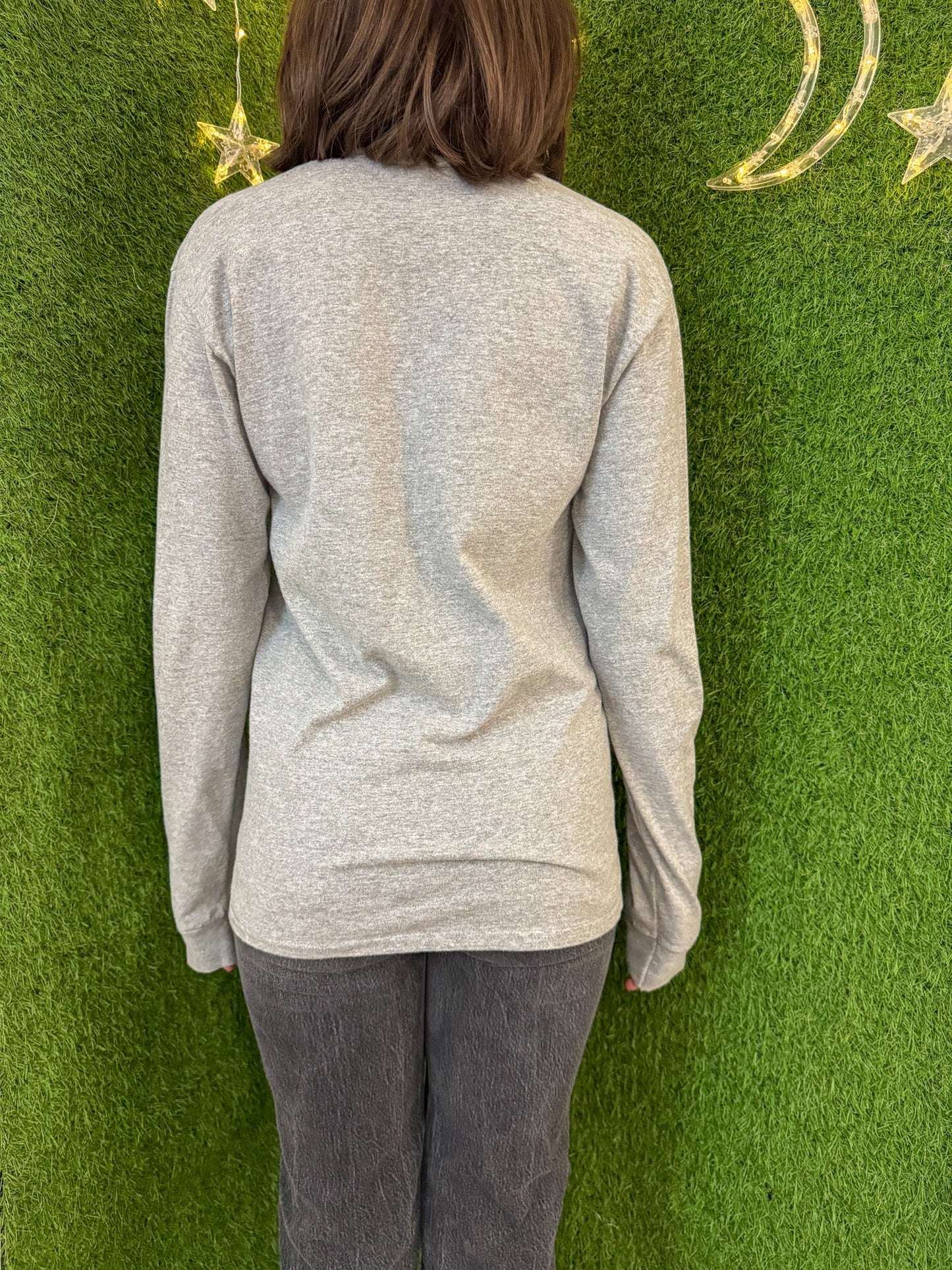Funky Mushroom Grey Long Sleeve S