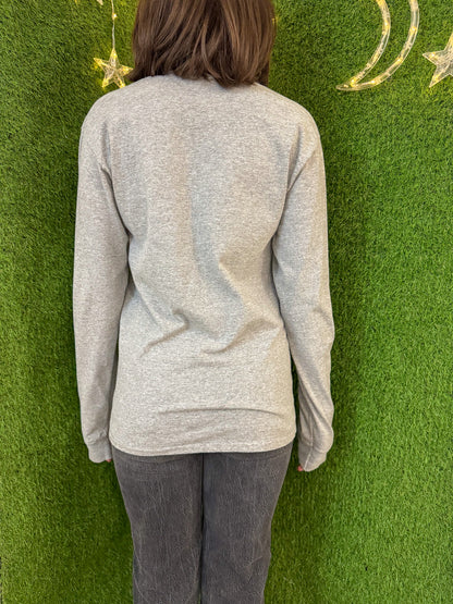 Funky Mushroom Grey Long Sleeve S