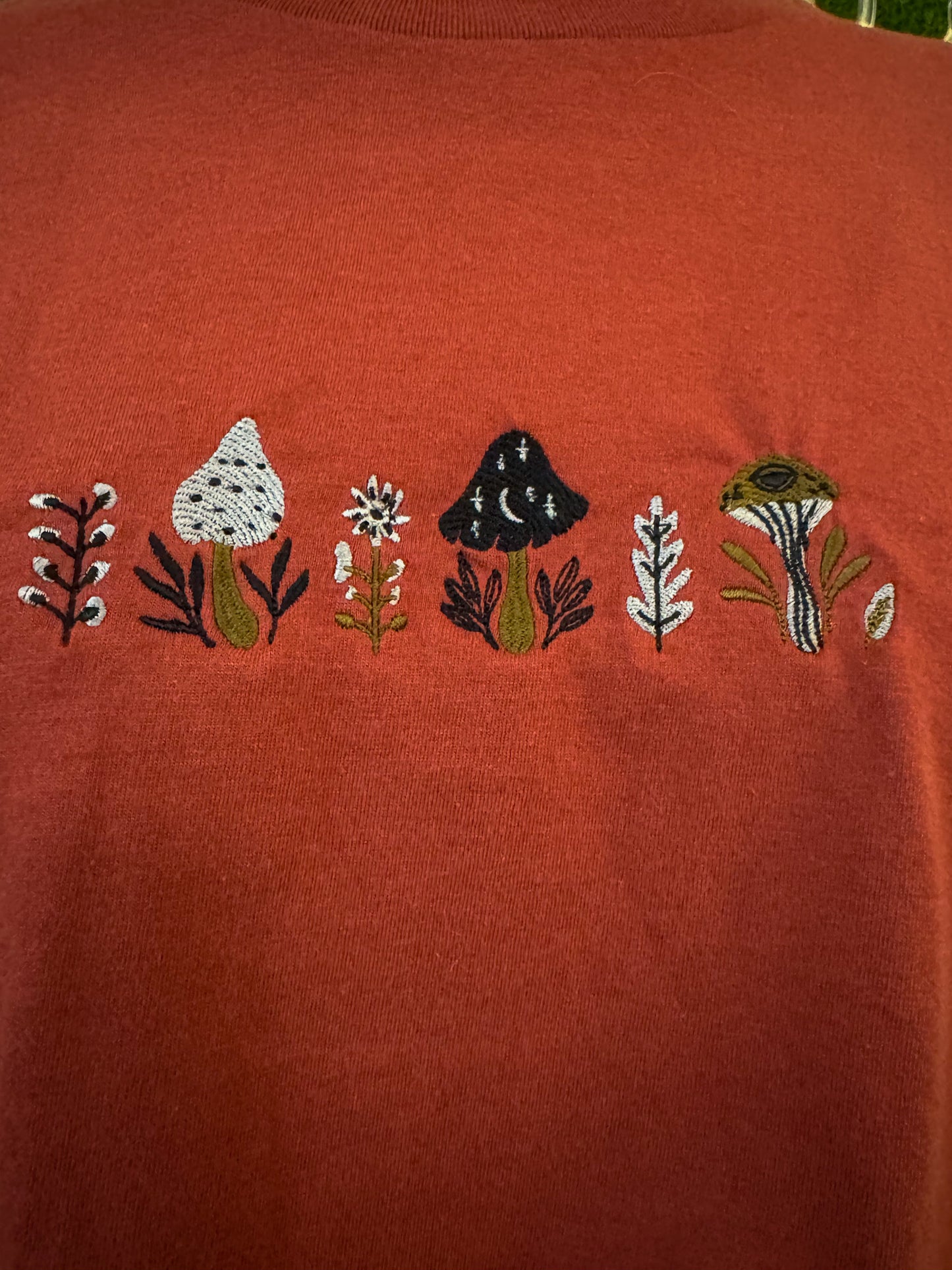 Funky Mushroom Red Long Sleeve L