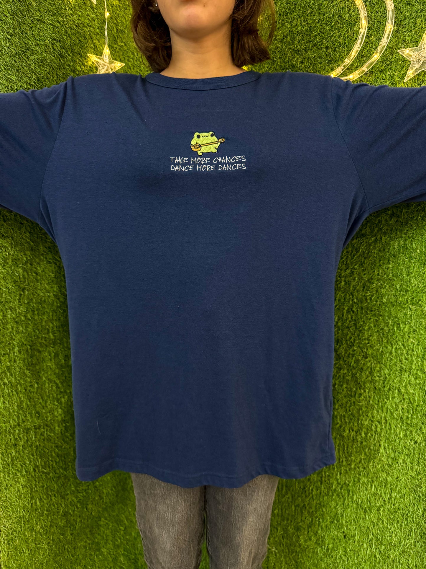 Dancing Frog Navy Long Sleeve XL