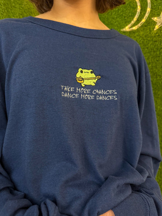 Dancing Frog Navy Long Sleeve XL