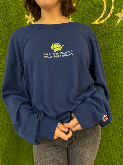 Dancing Frog Navy Long Sleeve XL