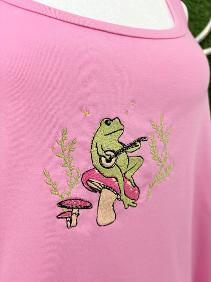 Banjo Frog Pink Tank Top 2XL