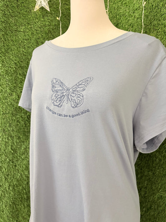 Change Can Be Good Blue Tee 2XL