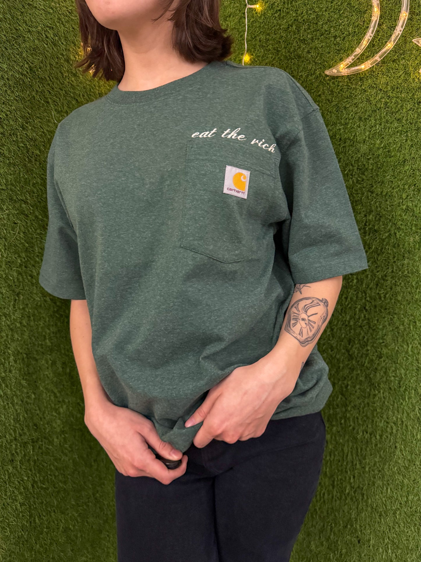 Eat the Rich Pocket T-Shirt S