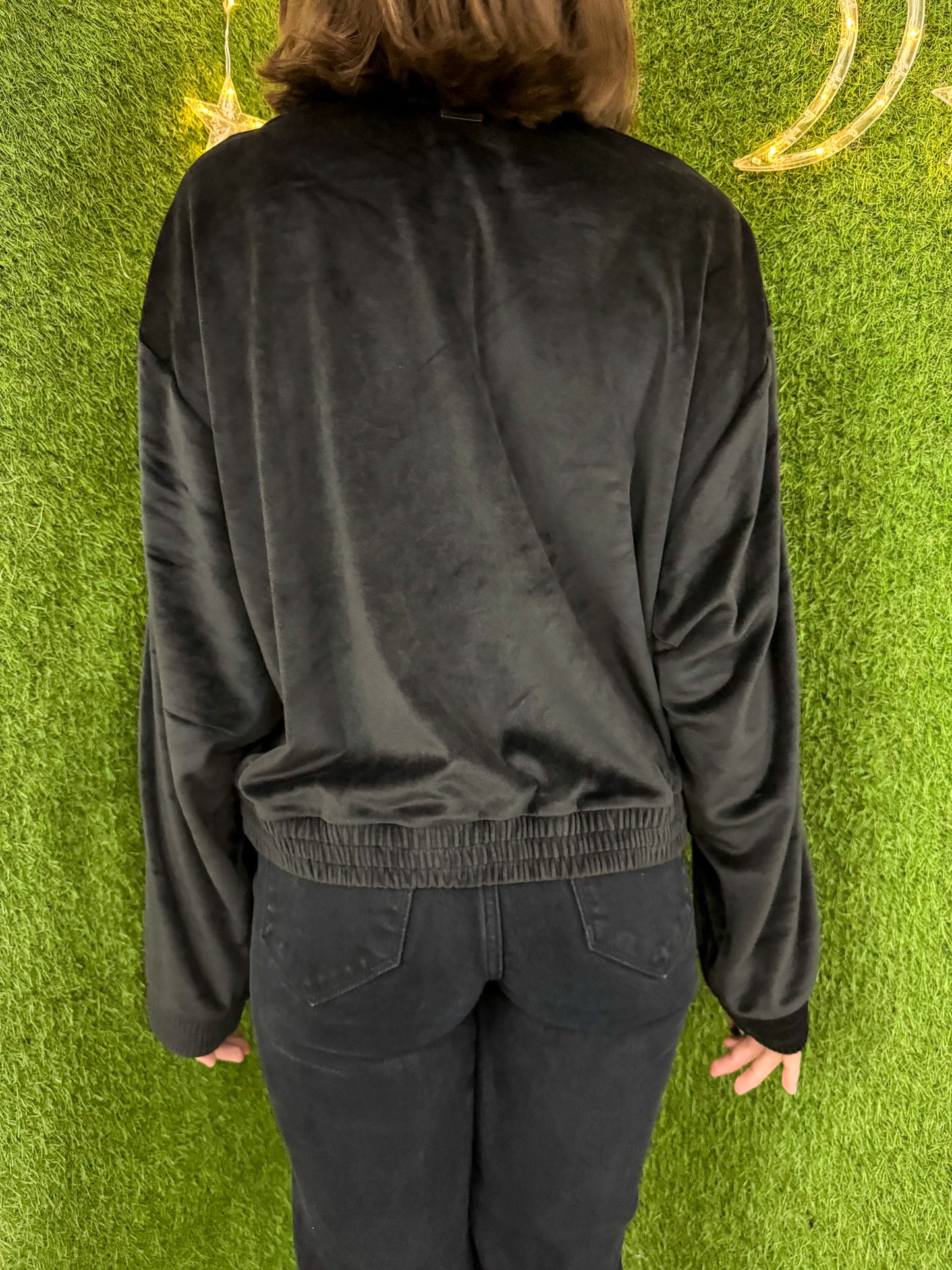 Brat Velvet Cropped Zip-up XL
