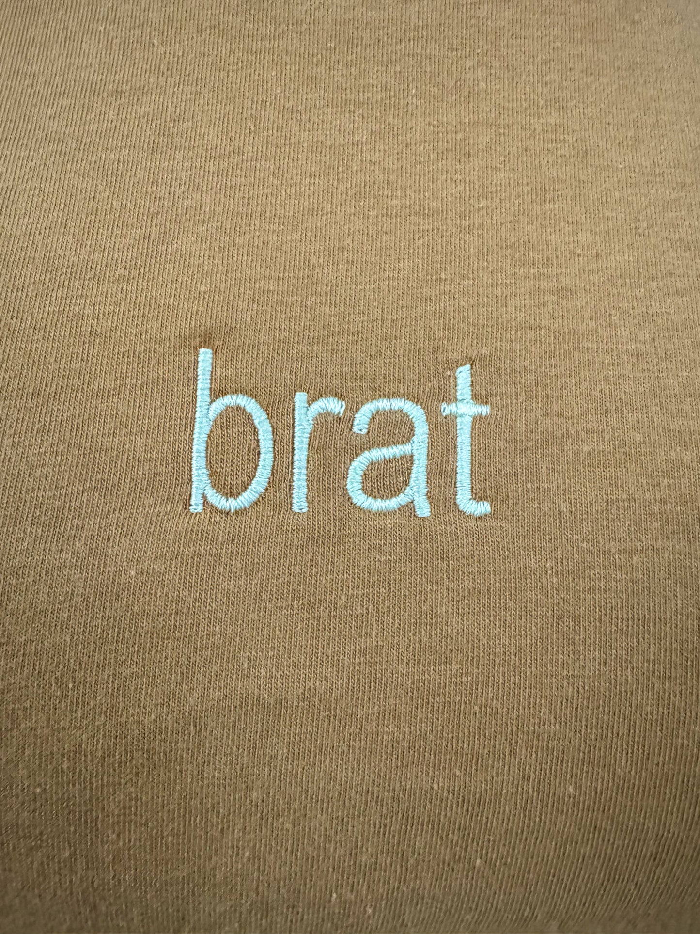 Brat Khaki Baby Tee M