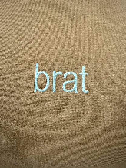 Brat Khaki Baby Tee M