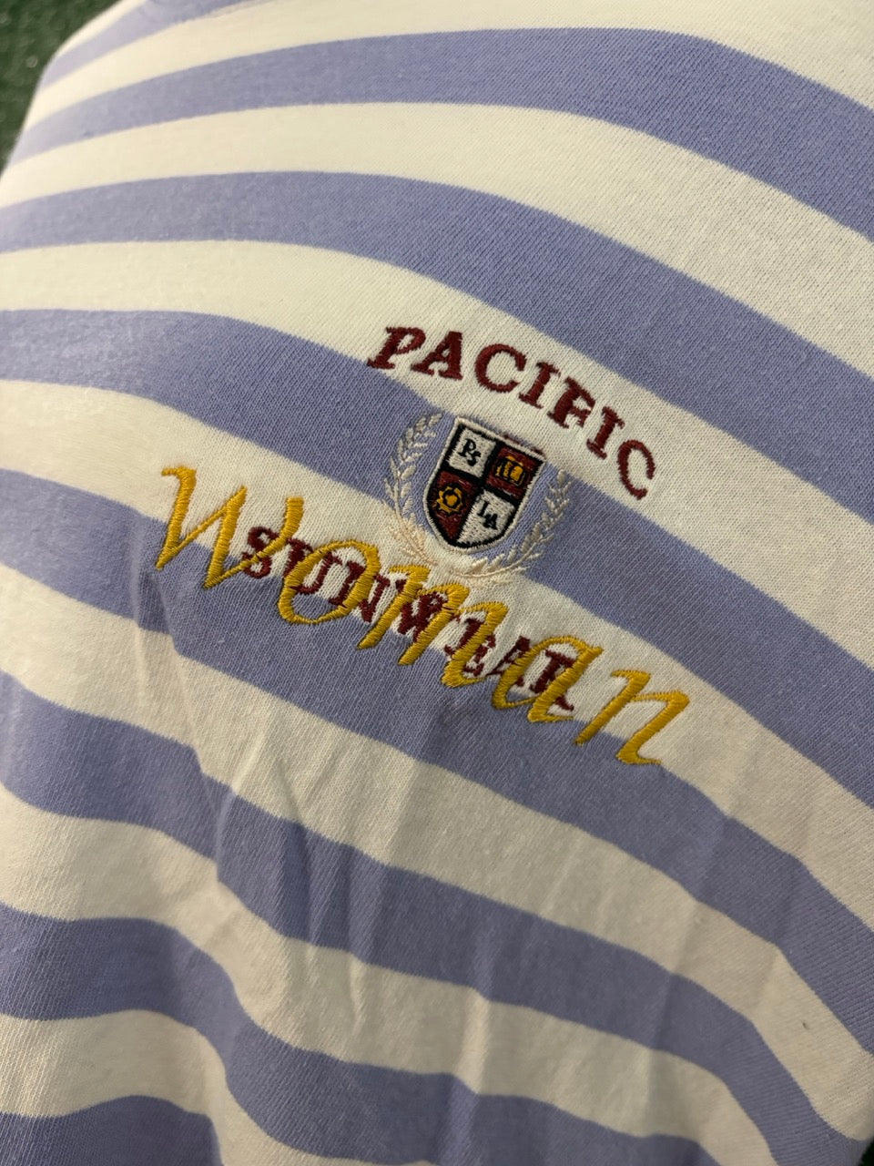 "Woman" Striped Long Sleeve L