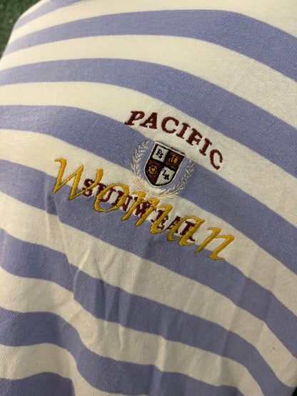 "Woman" Striped Long Sleeve L