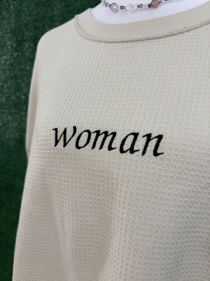 "Woman" Thermal Long Sleeve XL