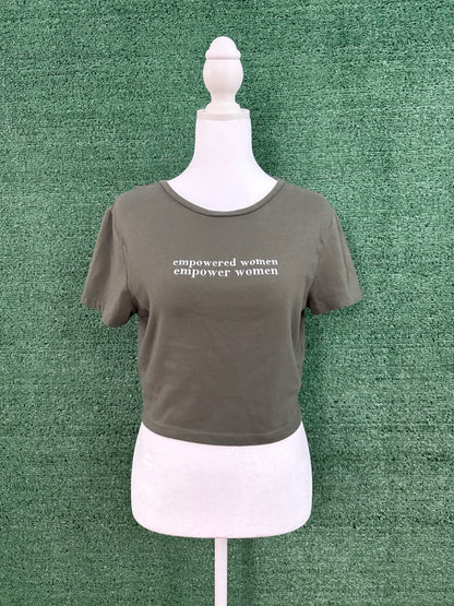 Empowered Women Green Baby Tee XL