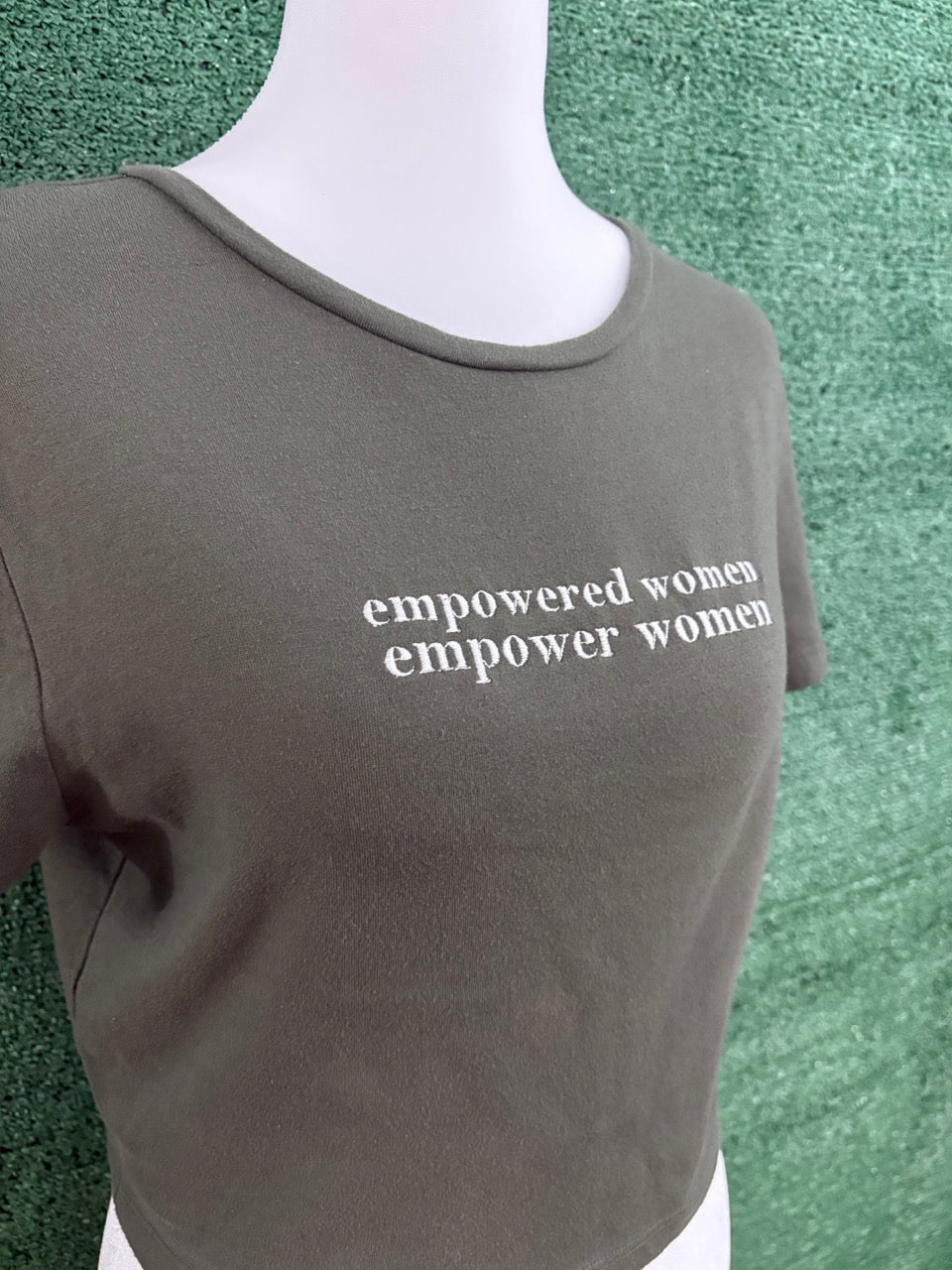 Empowered Women Green Baby Tee XL