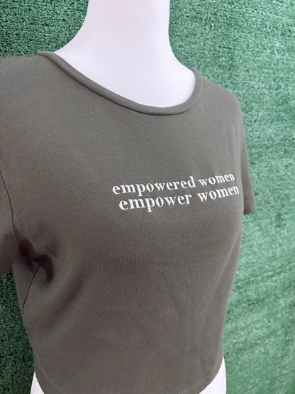 Empowered Women Green Baby Tee XL