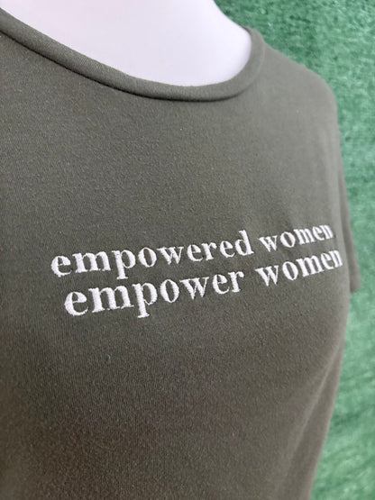 Empowered Women Green Baby Tee XL