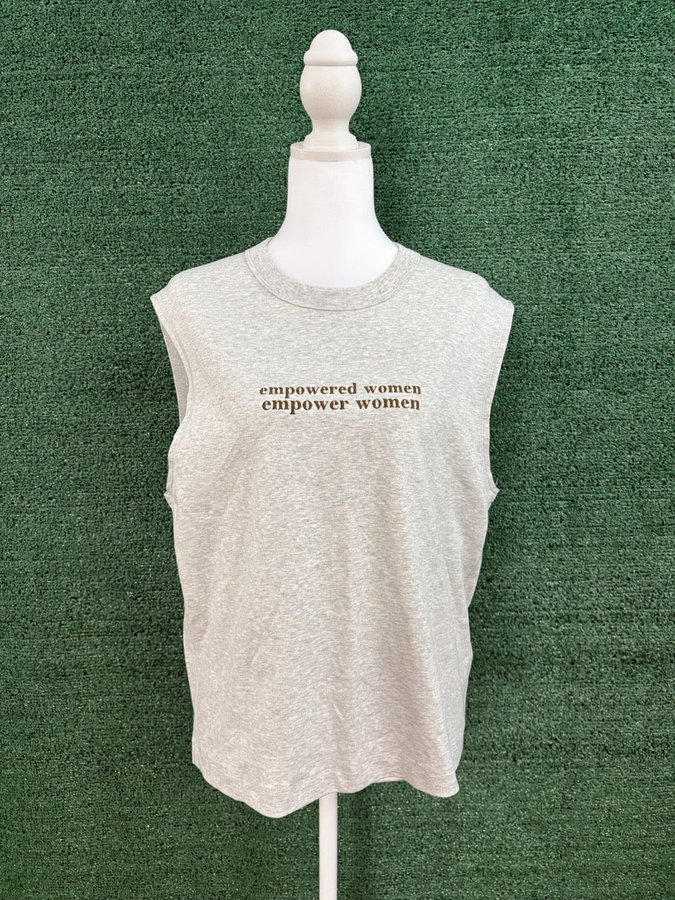 Empowered Women Grey Wide Fit Tank XS