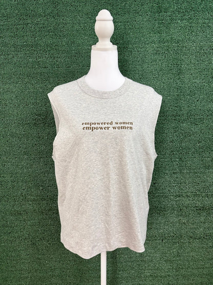 Empowered Women Grey Wide Fit Tank XS