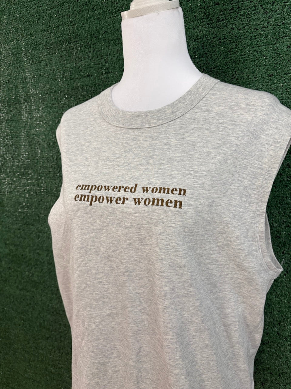 Empowered Women Grey Wide Fit Tank XS
