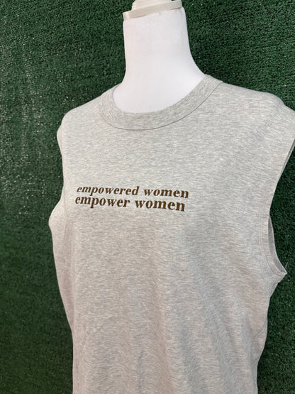Empowered Women Grey Wide Fit Tank XS