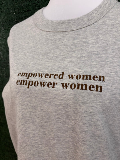 Empowered Women Grey Wide Fit Tank XS