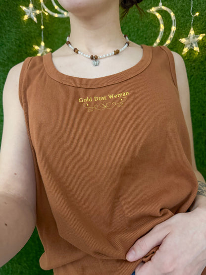 Gold Dust Woman Brown Tank 2XL