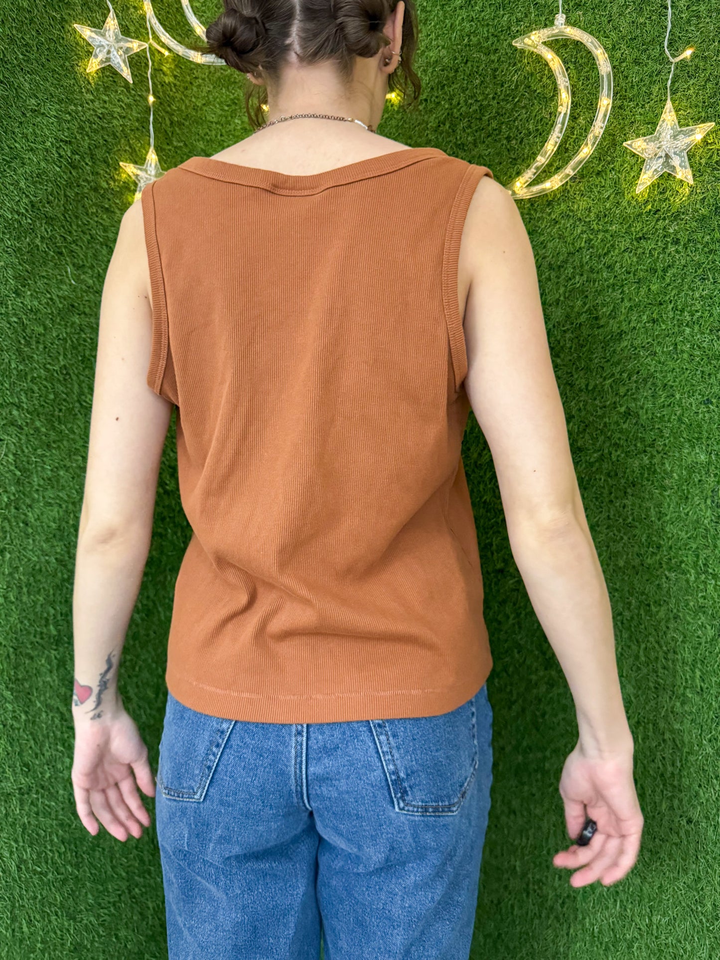 Gold Dust Woman Brown Tank 2XL