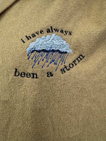 Been a Storm Khaki Button Up XL