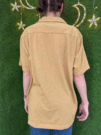 Been a Storm Khaki Button Up XL