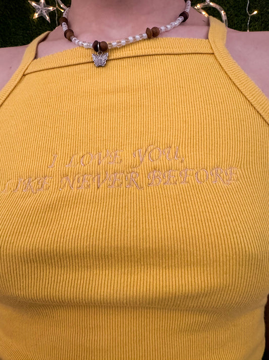 Songbird Yellow Halter Tank S