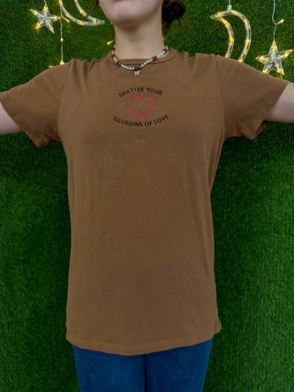 Illusions of Love Brown T-Shirt XS