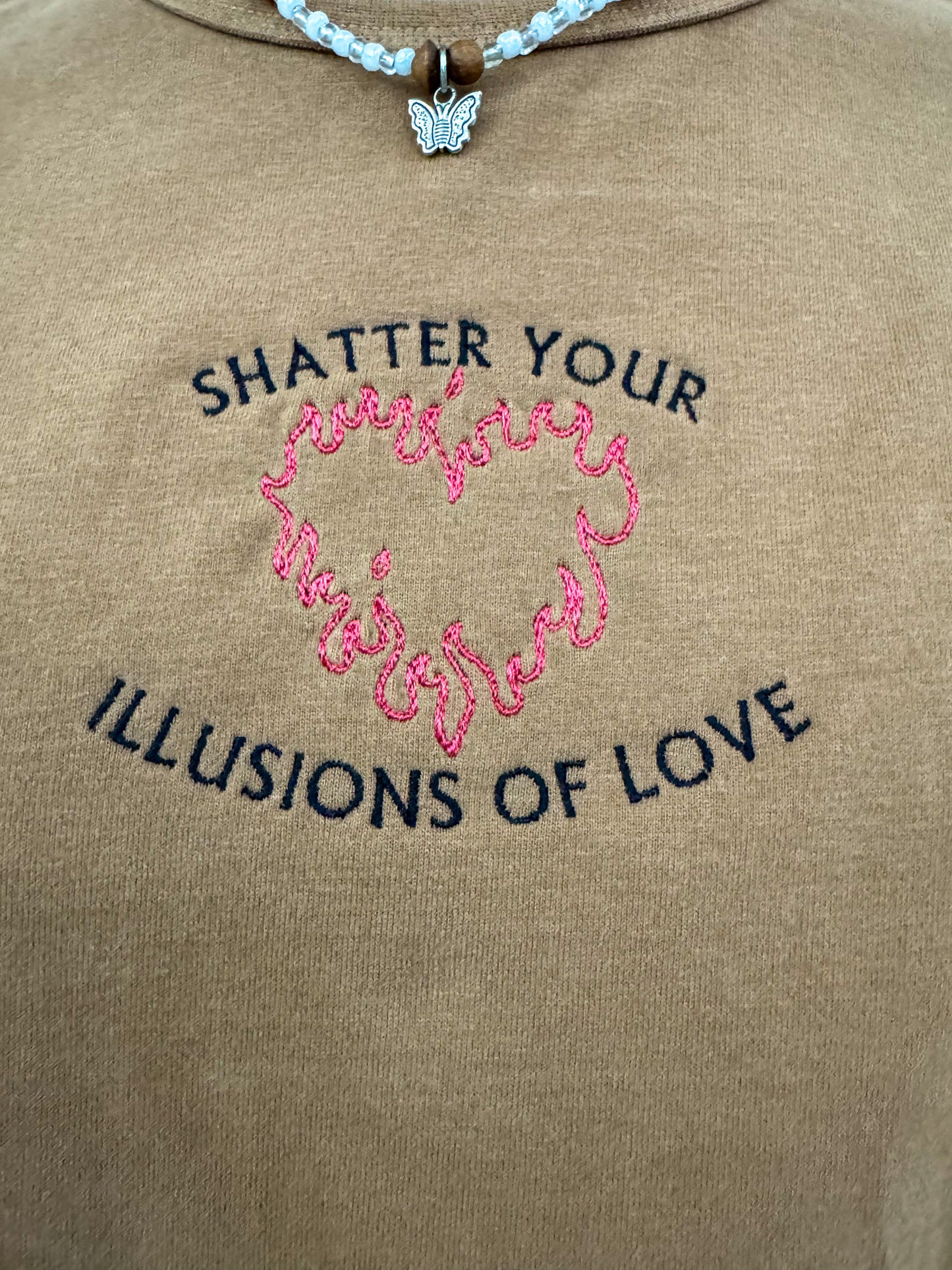 Illusions of Love Brown T-Shirt XS