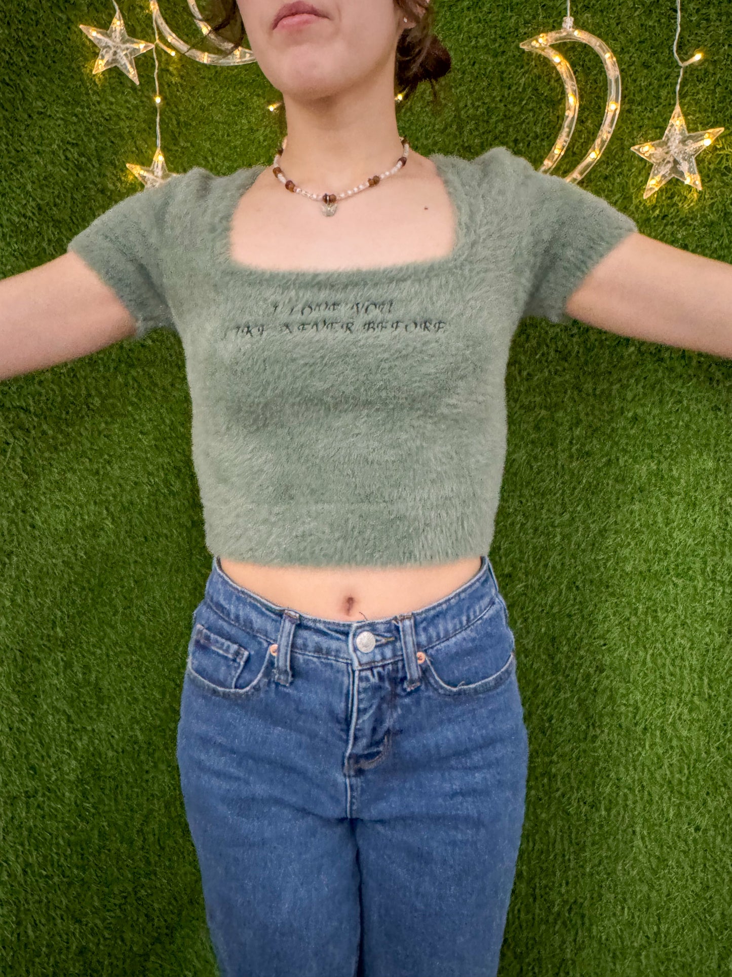 Songbird Fuzzy Baby Tee M