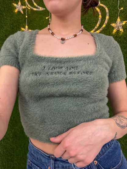 Songbird Fuzzy Baby Tee M